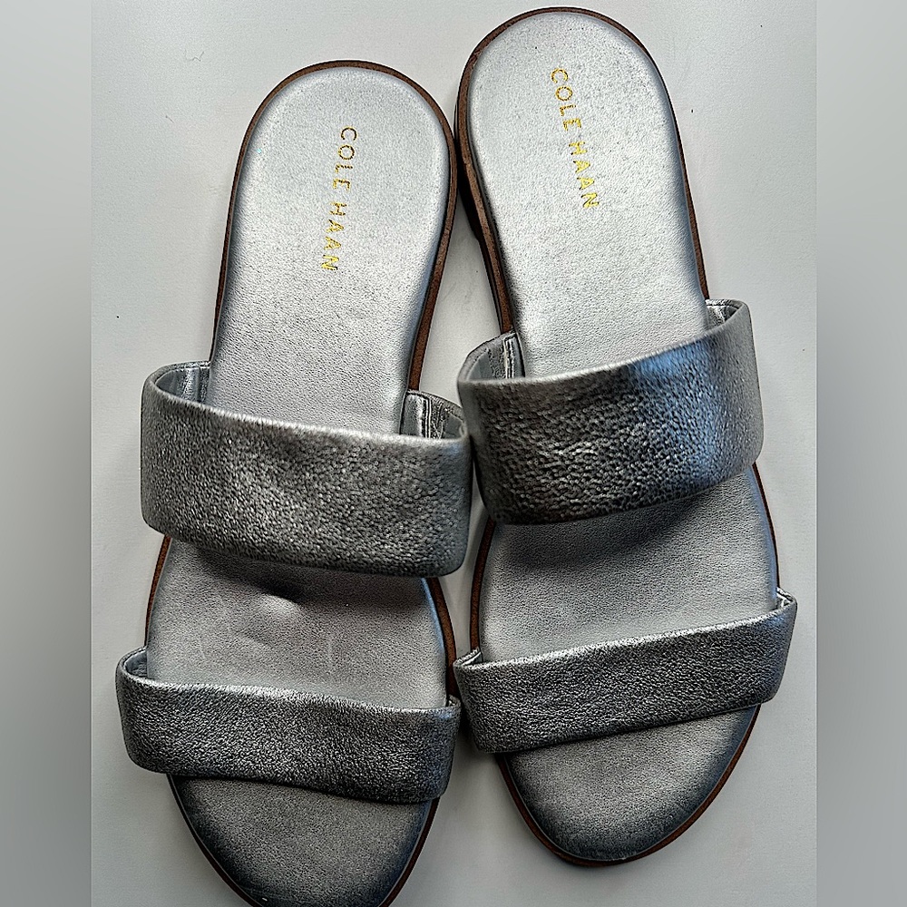 Metallic CHROME Sandals